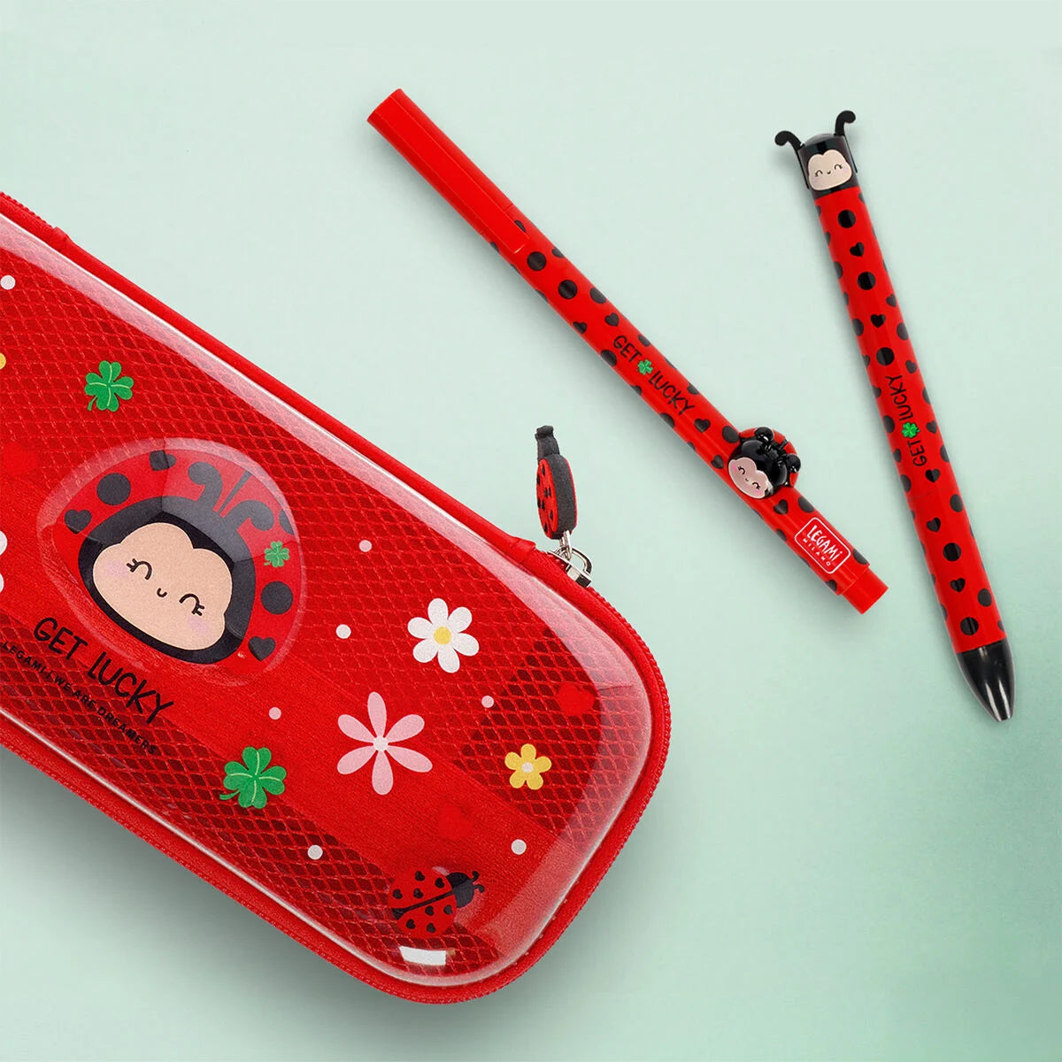 Zweifarbiger Kugelschreiber Ladybug - Click&Clack- Legami