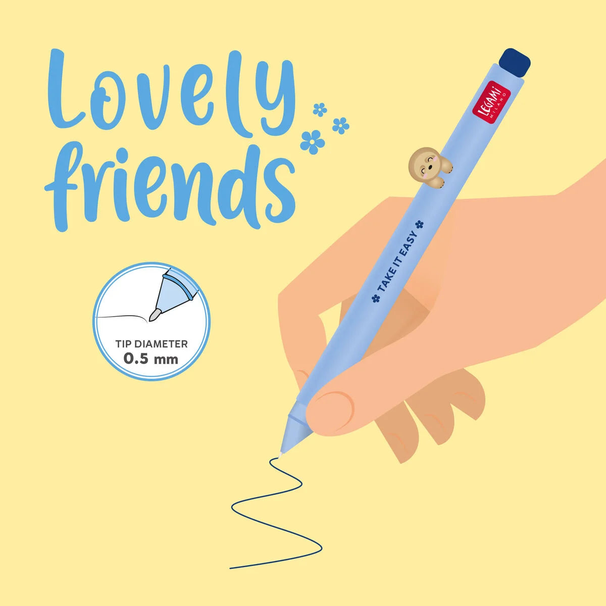 Faultier Legami Gelstift - Lovely Friends