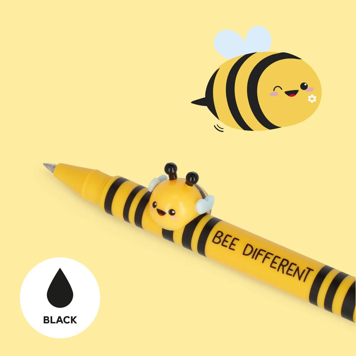 Biene Lovely Friends Gelstift mit Deko-Tierchen Biene Bee „Bee Different“ -  Legami