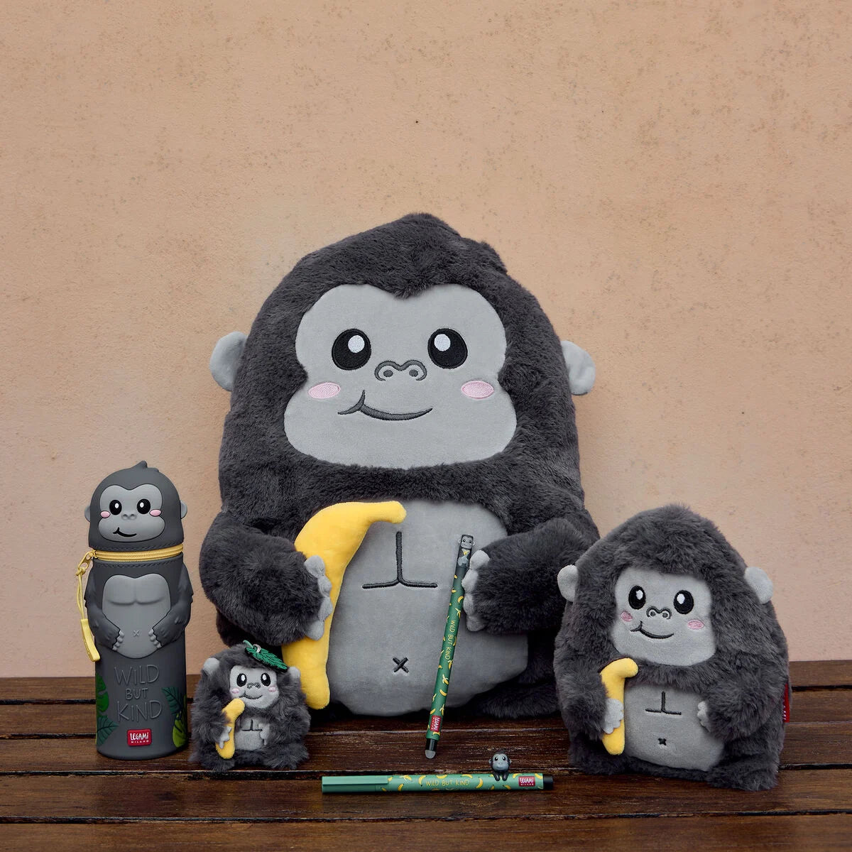 Stift mit Deko-Tierchen Gorilla „Wild but Kind“ - Lovely Friends