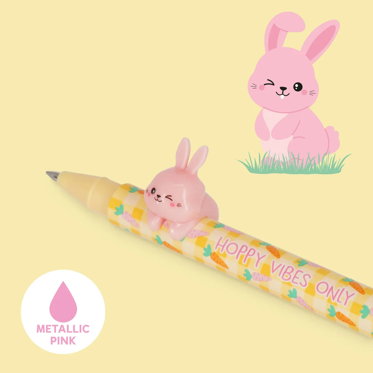 ‼️‼️2 Stück pro Bestellung bestellbar‼️‼️ Limited Edition Set aus 2 Gelstiften mit Deko-Tierchen - Lovely Friends - Hoppy Easter - Legami