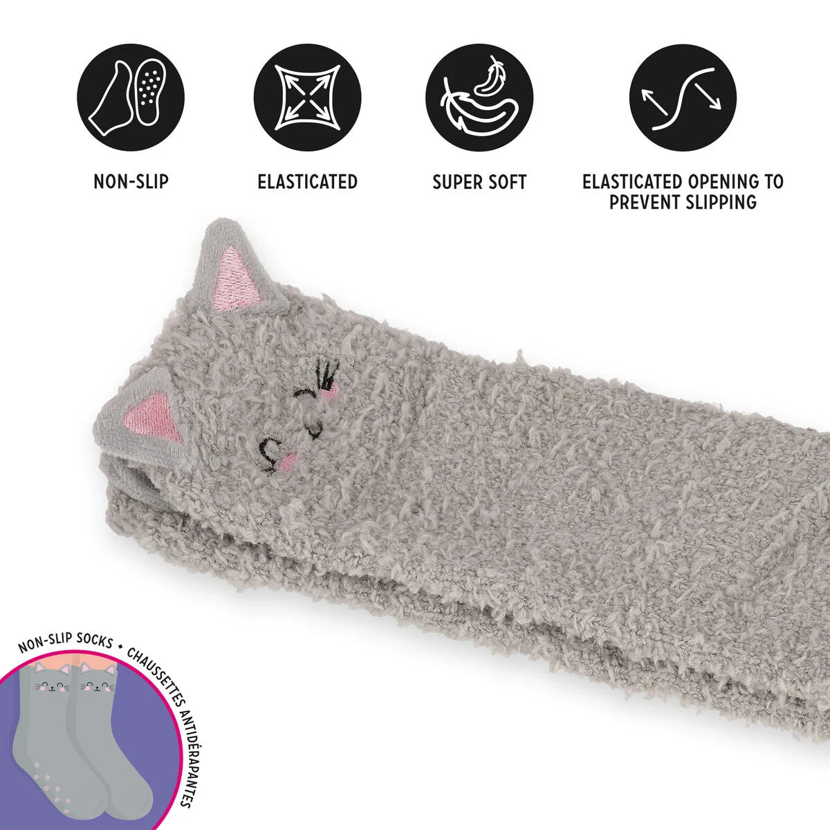 Legami Anti-Rutsch-Socken - Kitty 26-34