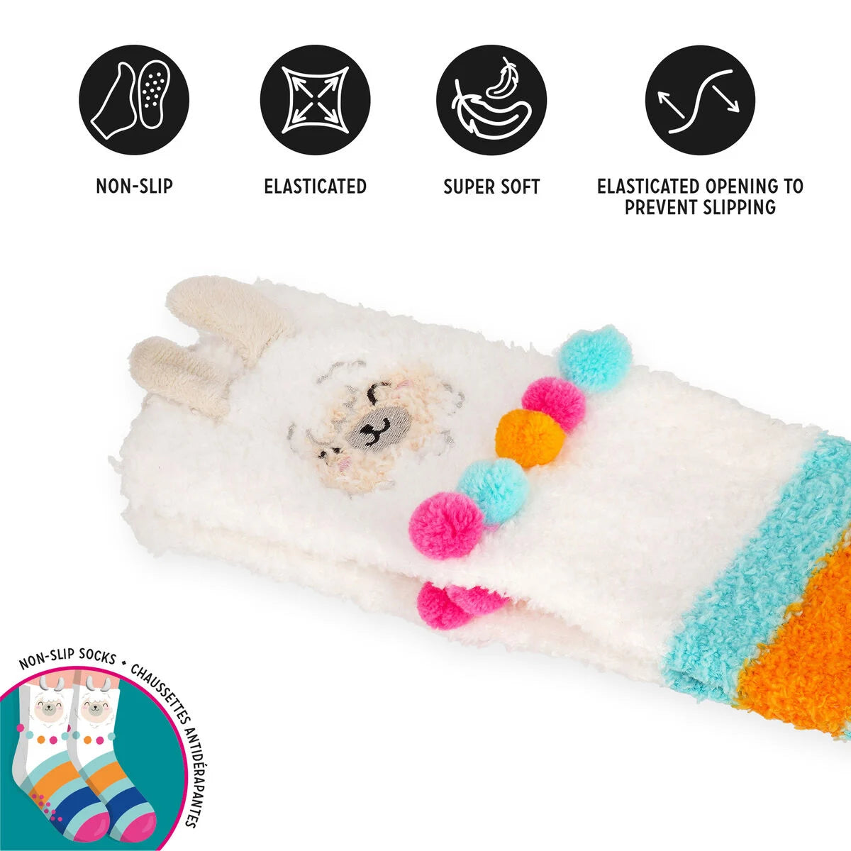 Rutschfeste Socken für Erwachsene Llama - It’s a Match! Legami