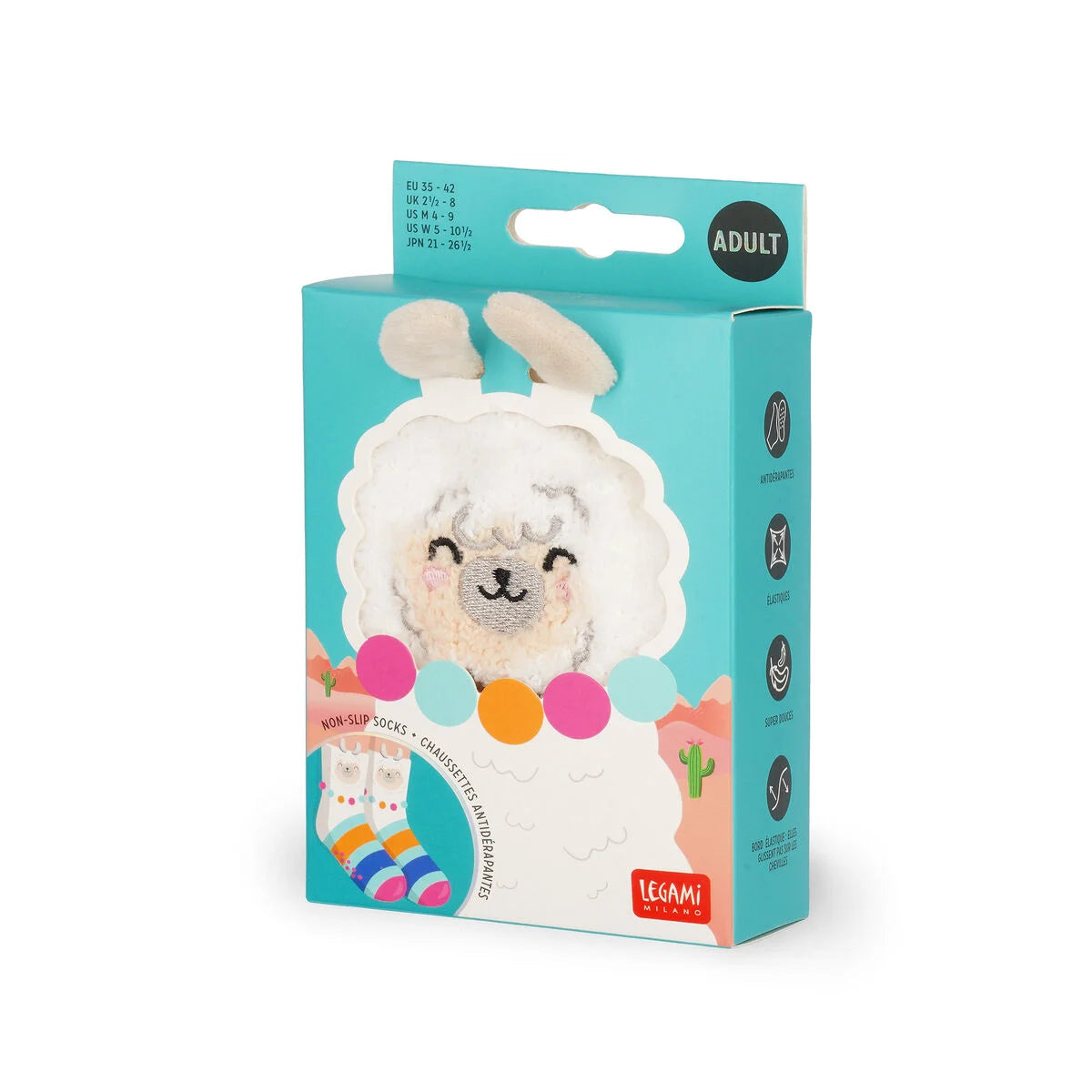 Rutschfeste Socken für Erwachsene Llama - It’s a Match! Legami
