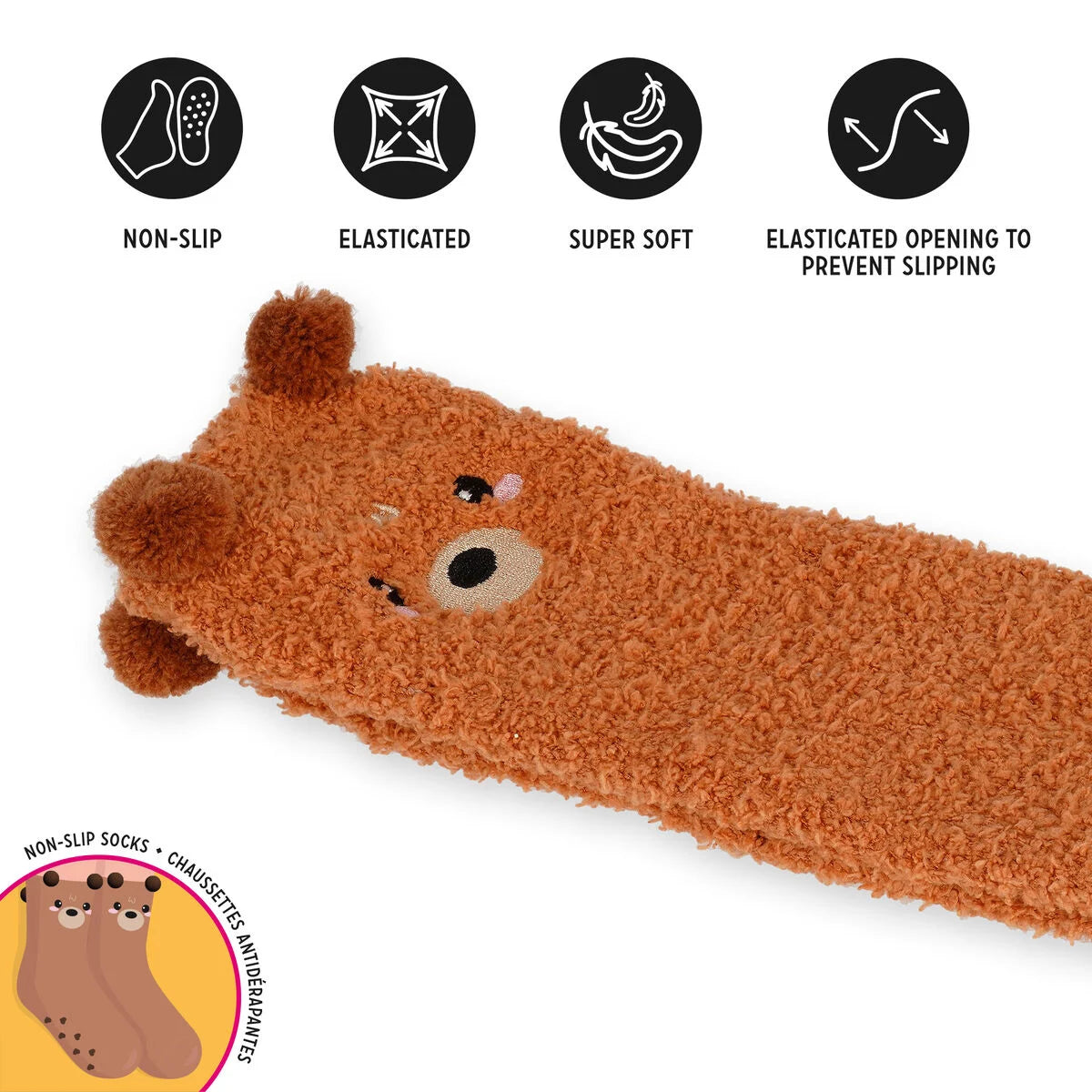 Rutschfeste Socken  Teddy Bear - It’s a Match! Legami 26-34