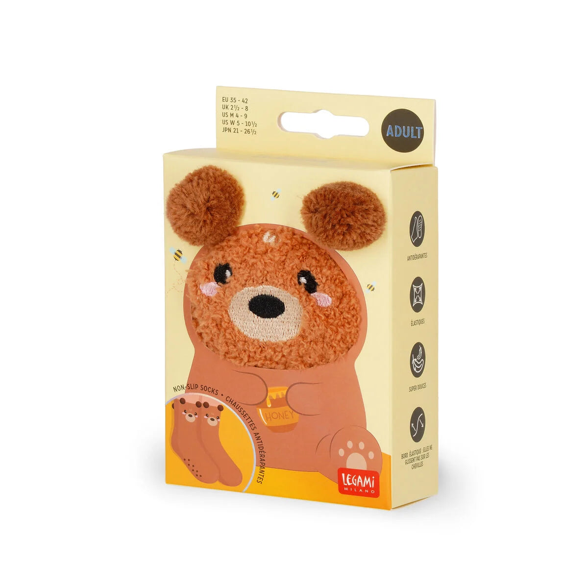 Rutschfeste Socken  Teddy Bear - It’s a Match! Legami 26-34