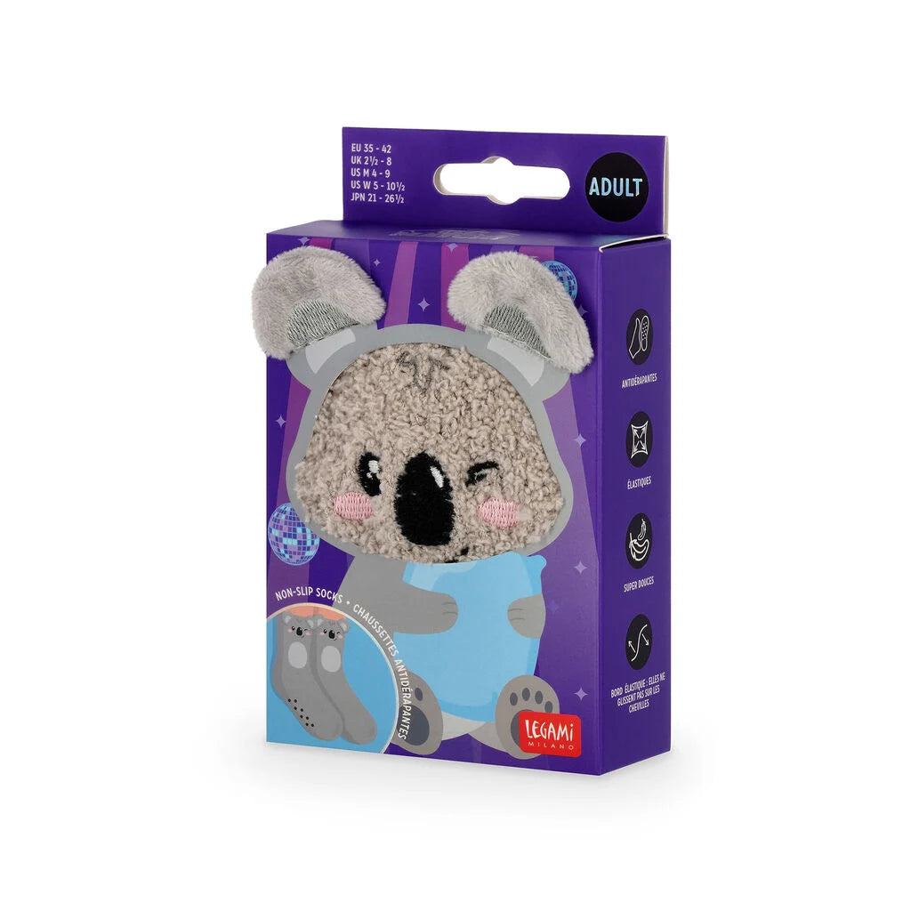 Rutschfeste Socken für Erwachsene Koala- It’s a Match! - Gr. 35-42 - Legami