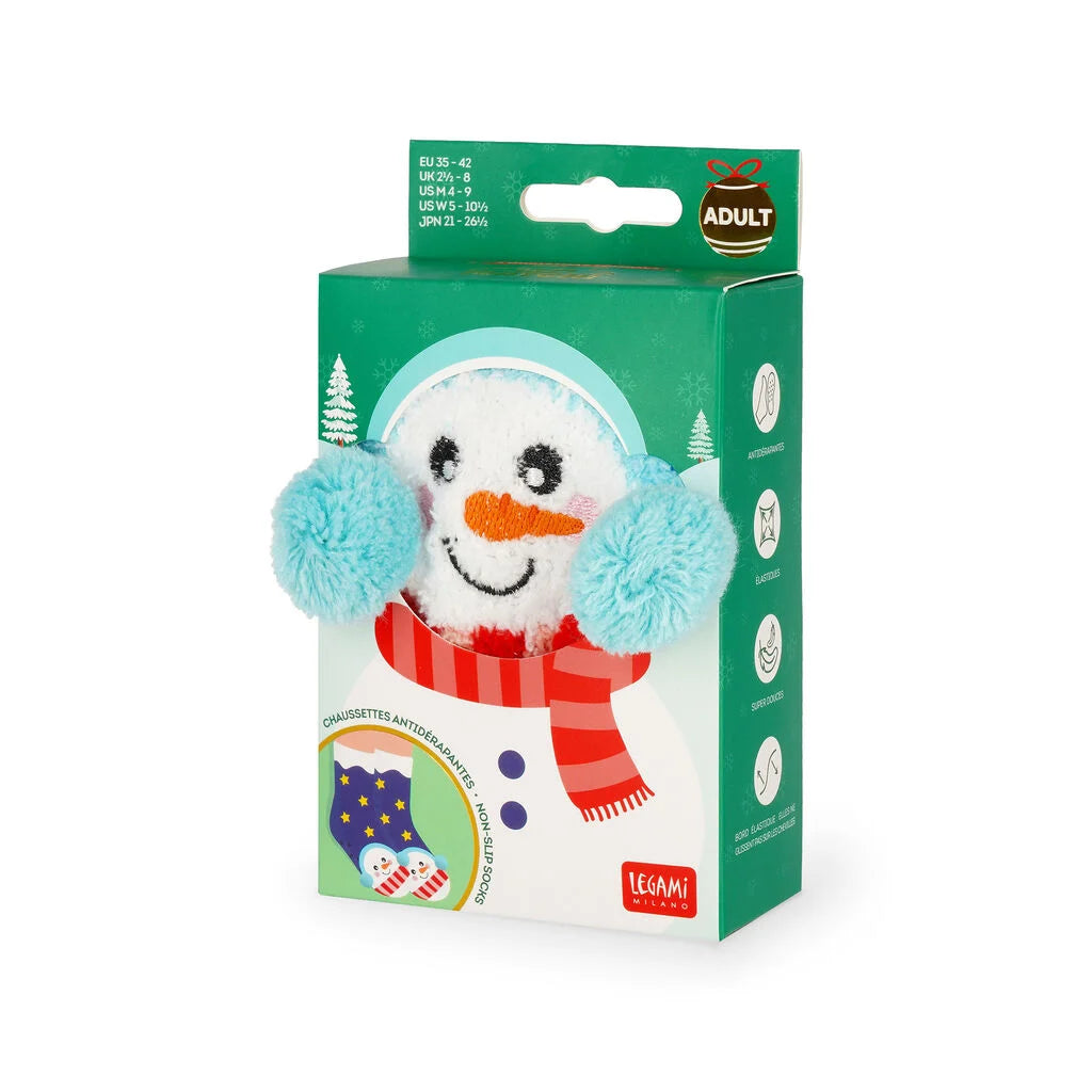 Anti Rutsch Socken Kids Schneemann Weihnachten, „It’s a match!“   Größe 26-34 Legami