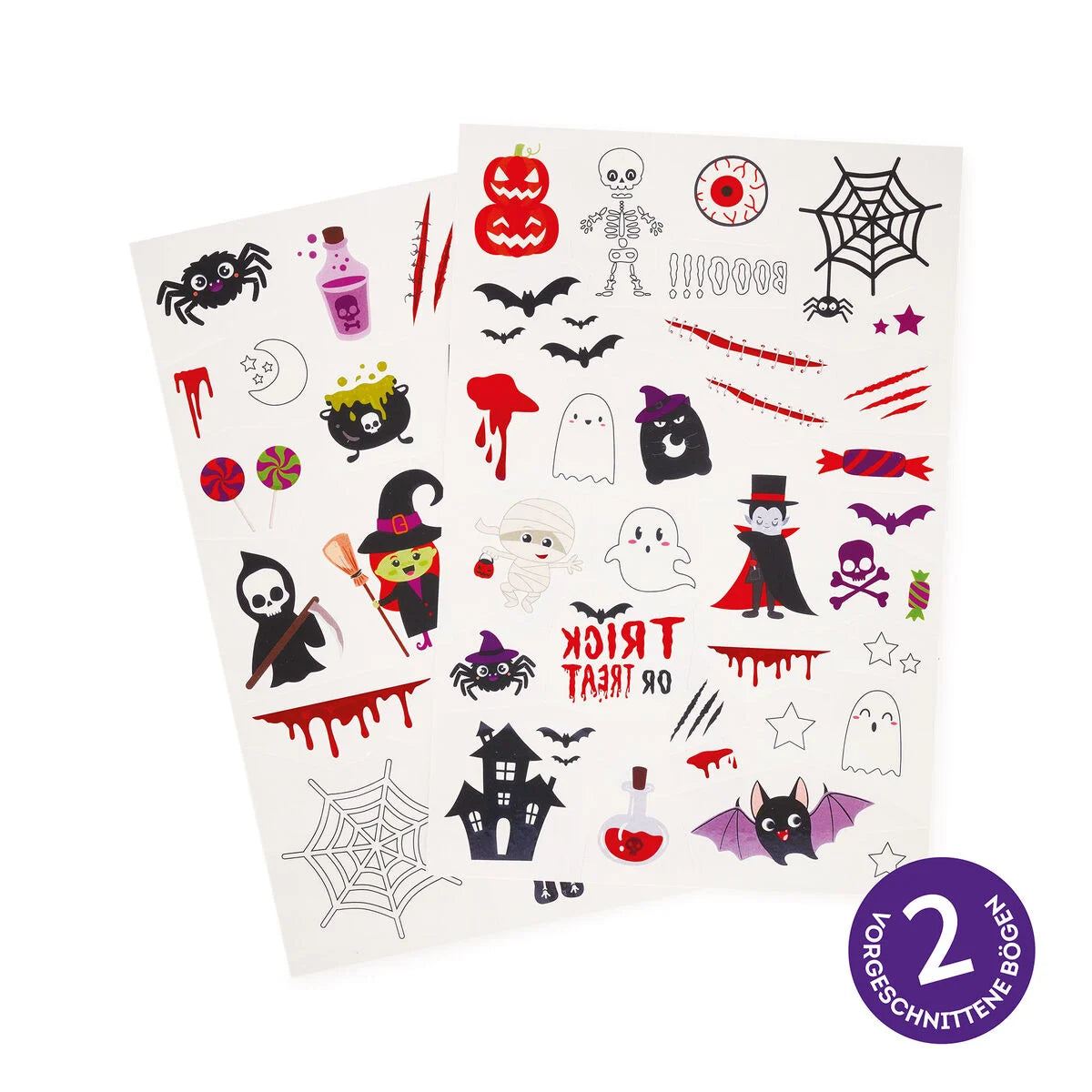 Abziehtattoos - Halloween - Tattoos Legami