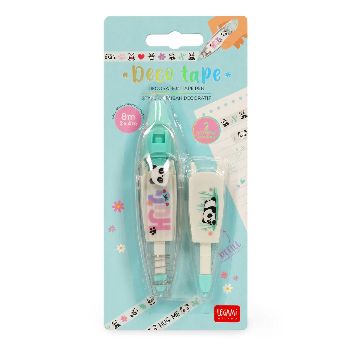 Panda Stift mit Dekoband - Deco Tape Legami