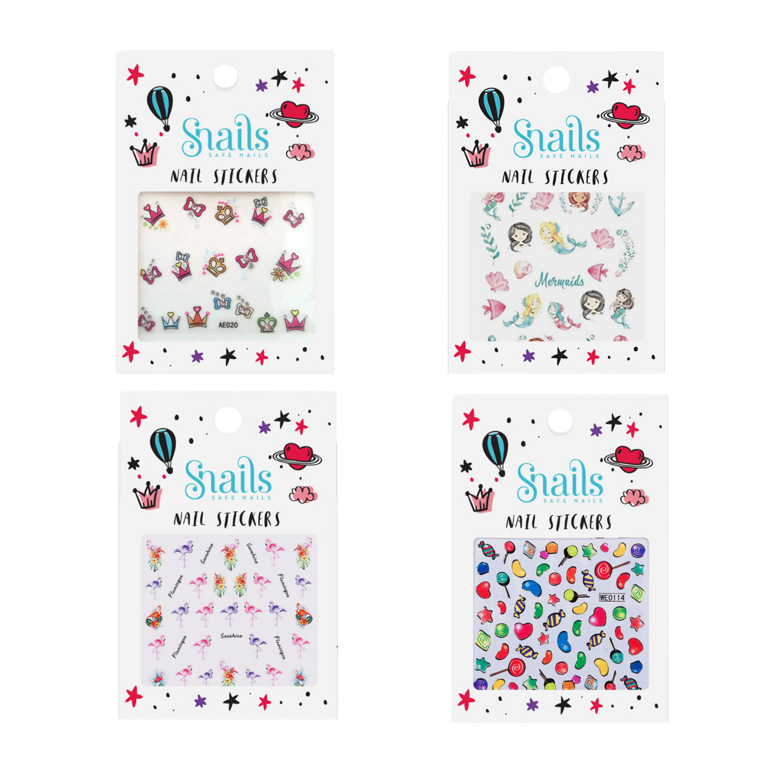 Nagelstickers –  Snails
