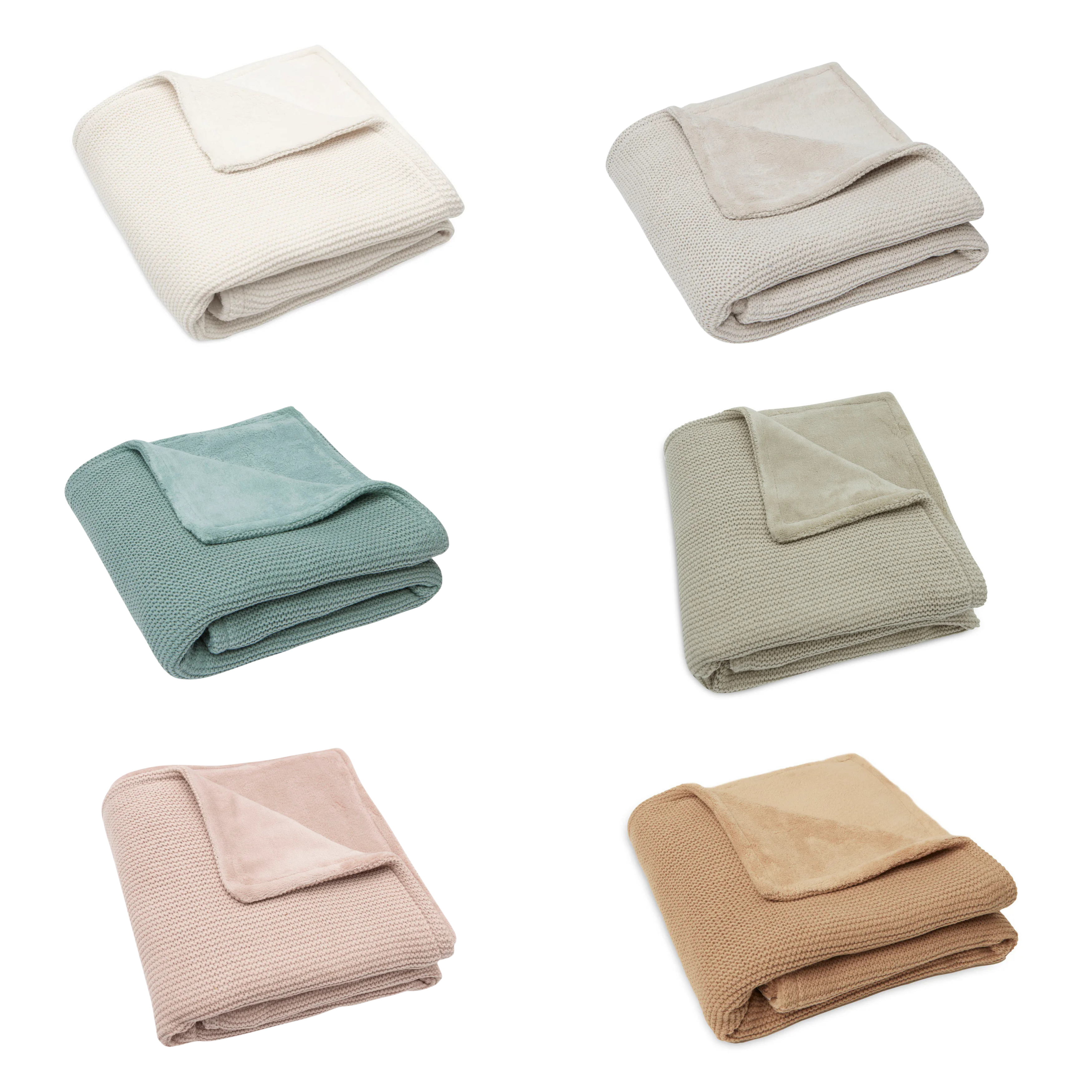 Decke - Basic Knit Fleece 75 x 100 cm - von Jollein