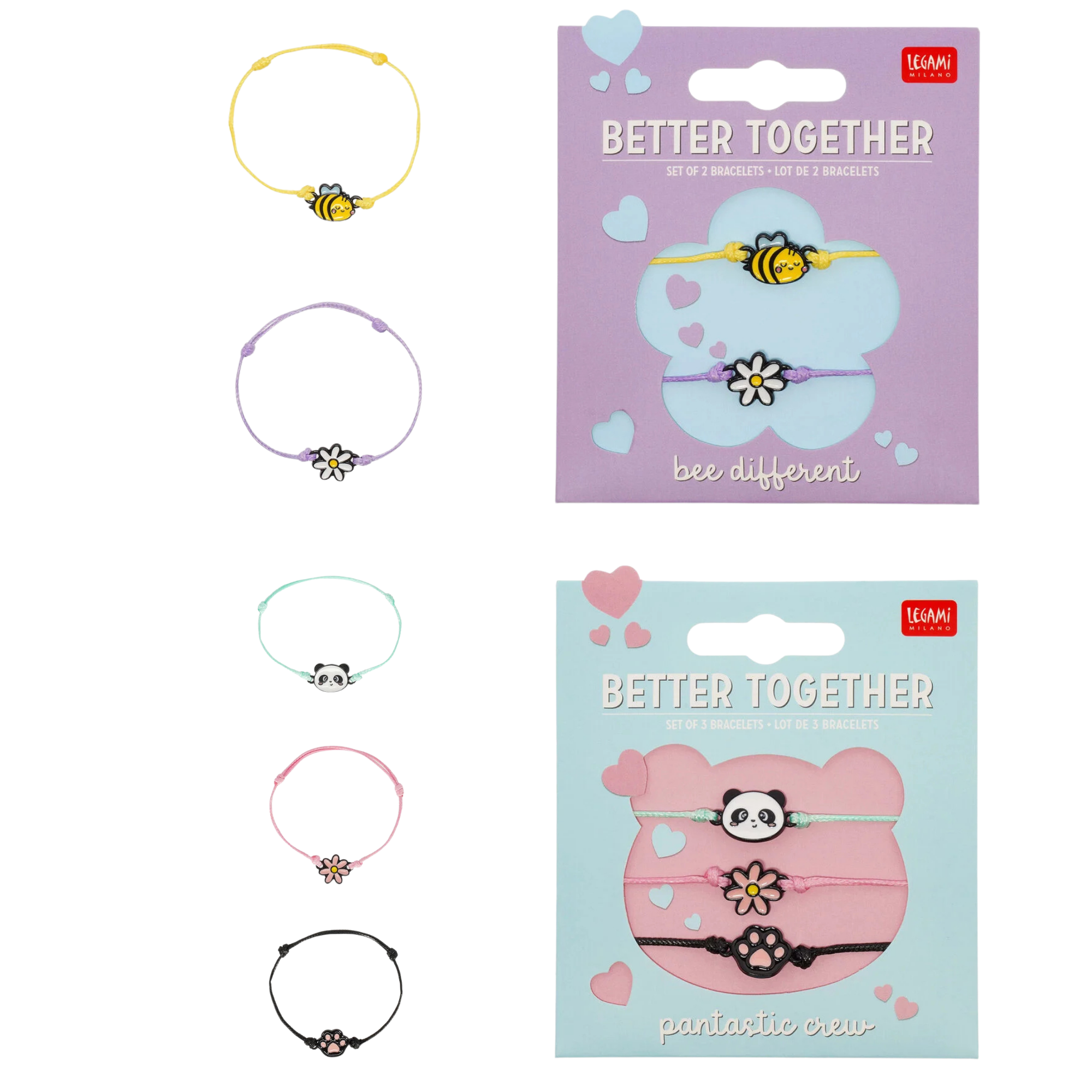 Set aus 2 und 3 Armbändern - Legami