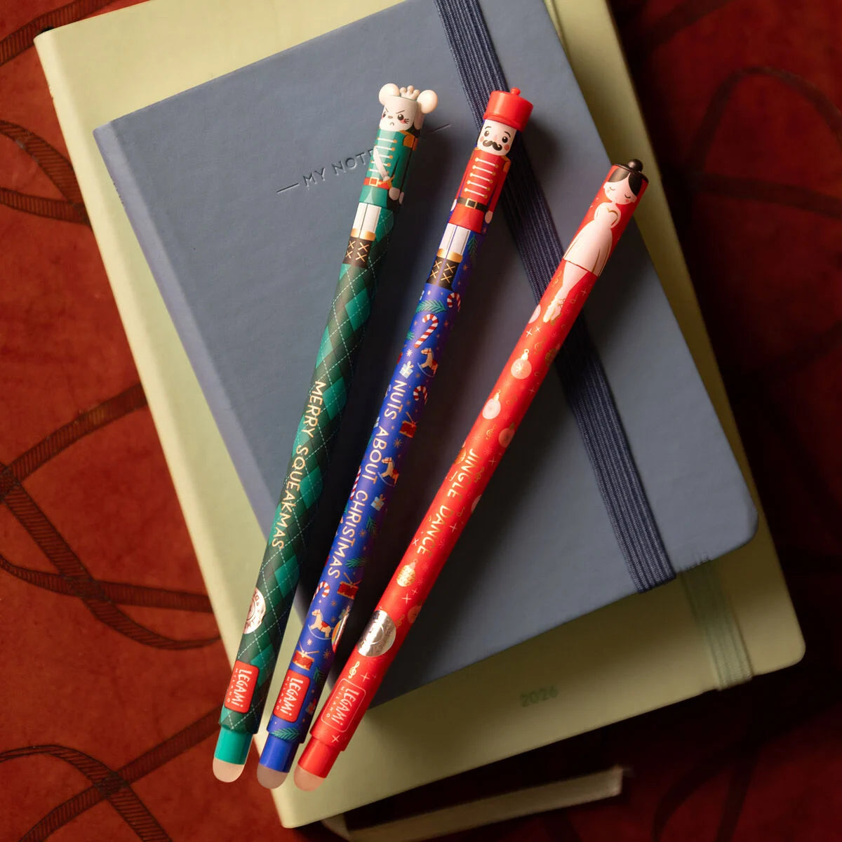 Set mit 3 Löschbaren Gelstiften - The Nutcracker - Erasable Pen Legami Limited Edition