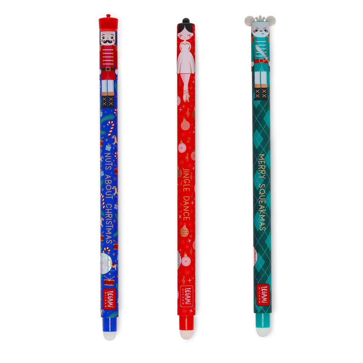 Set mit 3 Löschbaren Gelstiften - The Nutcracker - Erasable Pen Legami Limited Edition