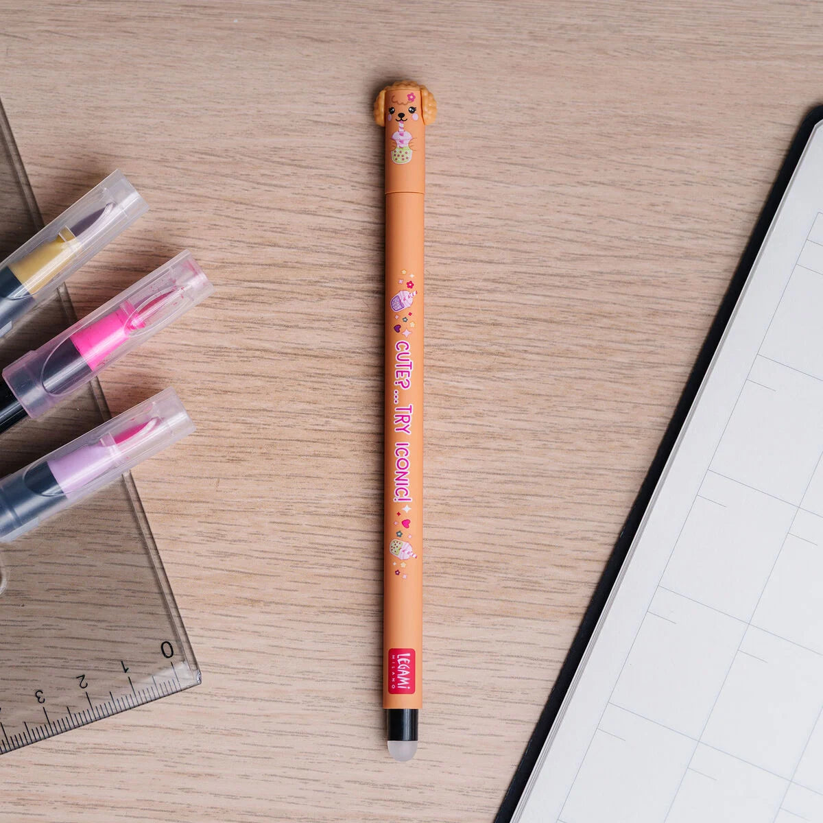 Set mit 3 Löschbaren Gelstiften - Erasable Pen - Fur-ever Friends  Back to school 26 Erasable pens set Limited Edition