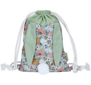 Hasenrucksack Grün mit Name bestickt