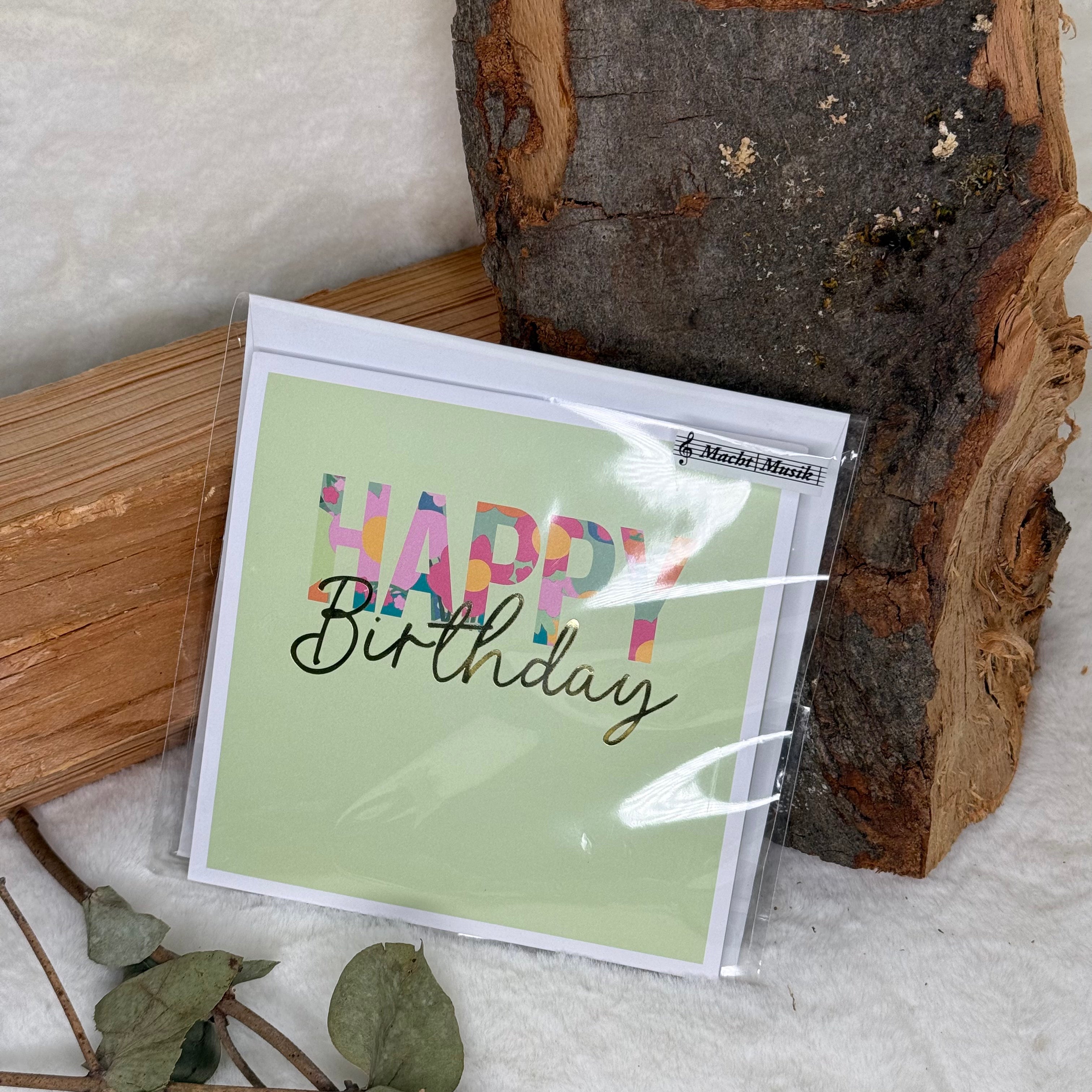 Happy Birthday Musikkarte - Depesche