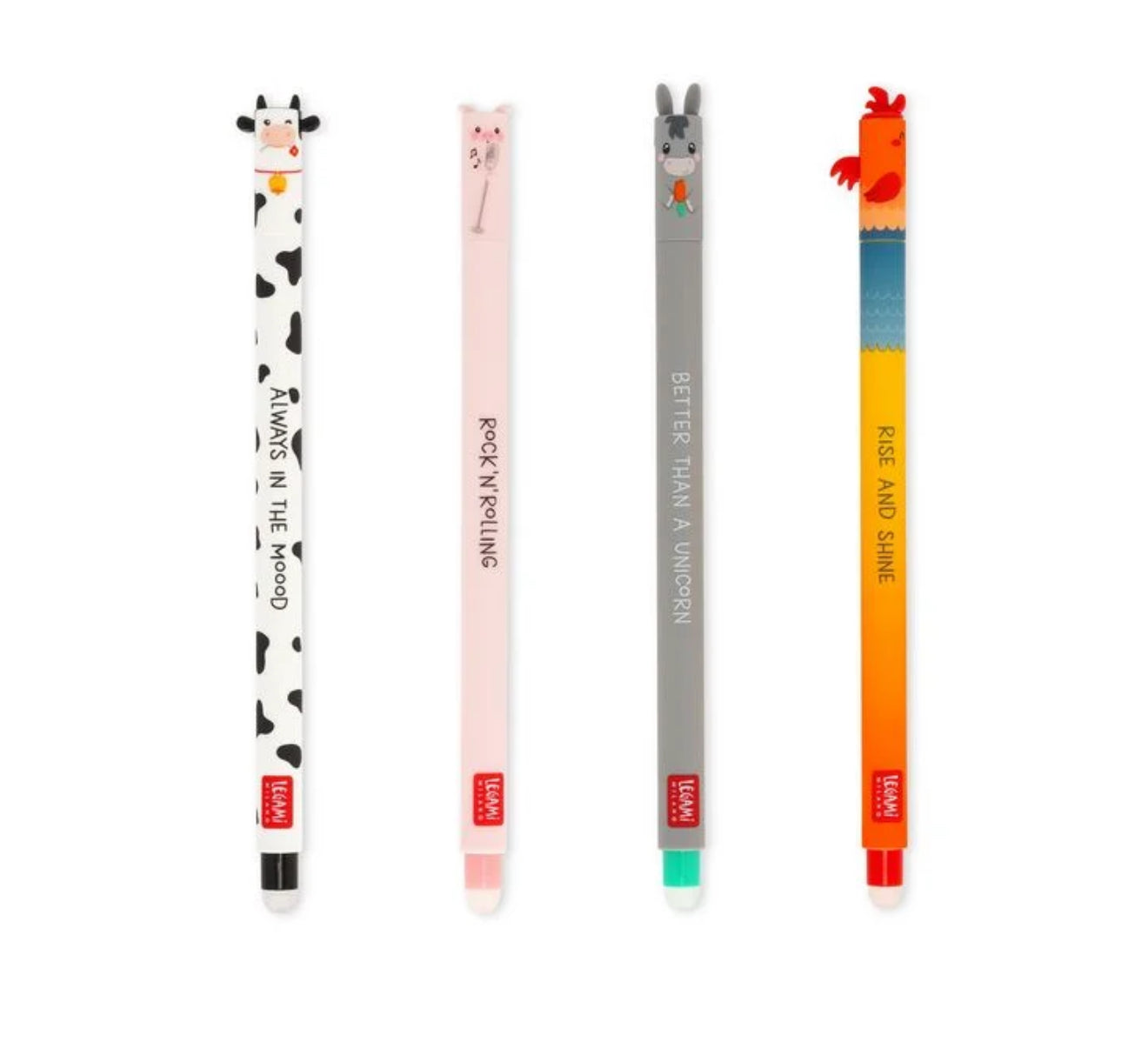 Bauernhof Set Legami löschbarer Gelstift - Farm Sweet Farm - Set of 4