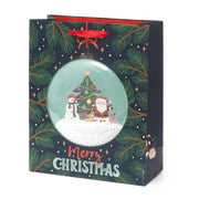 Weihnachtsgeschenktüte Schneekugel-  Mittel - Legami