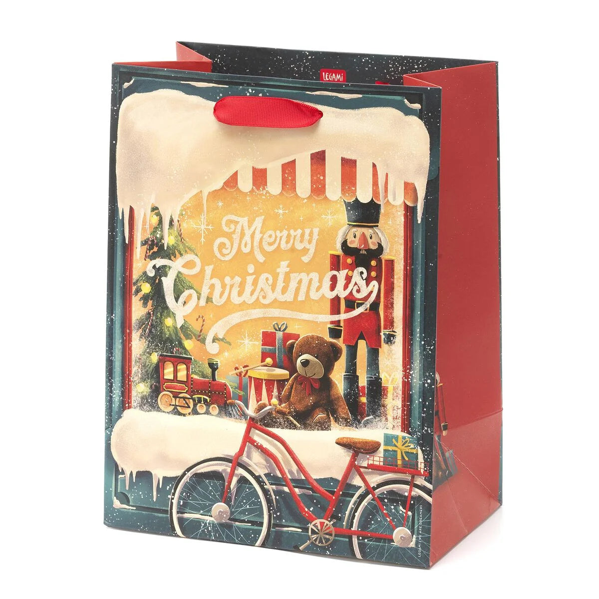 Weihnachtsgeschenktüte Xmas Fenster  Groß - Legami