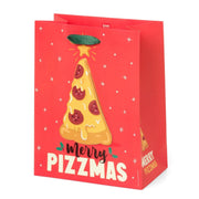 Weihnachtsgeschenktüte Pizza -  Mittel - Legami
