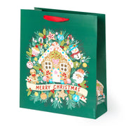 Weihnachtsgeschenktüte Lebkuchenhaus-  Groß - Legami
