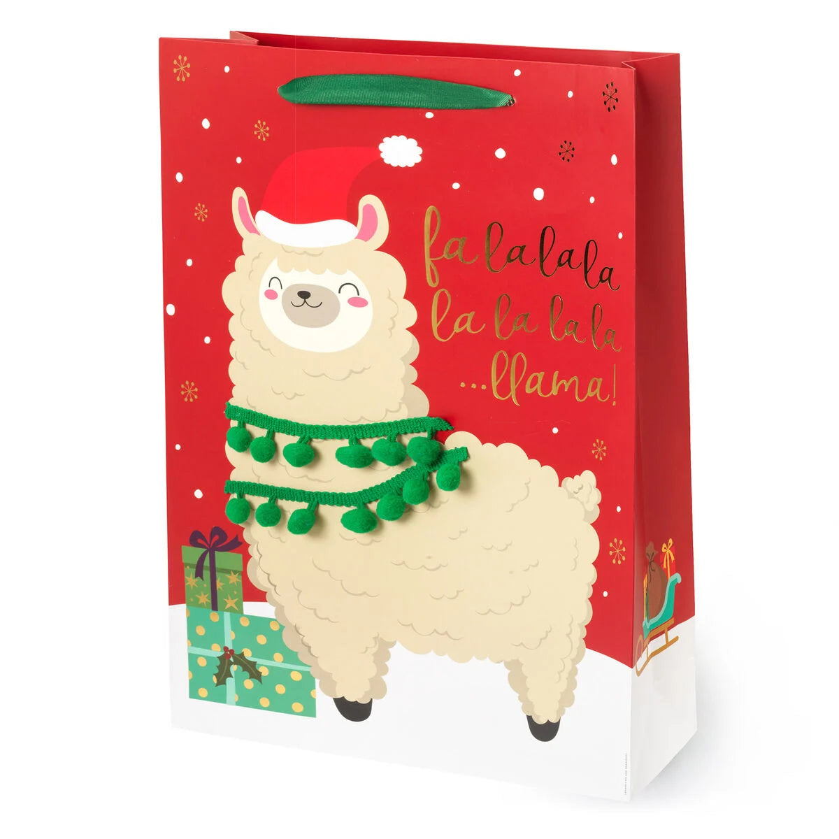 Weihnachtsgeschenktüte Lama -Extra Groß- Legami