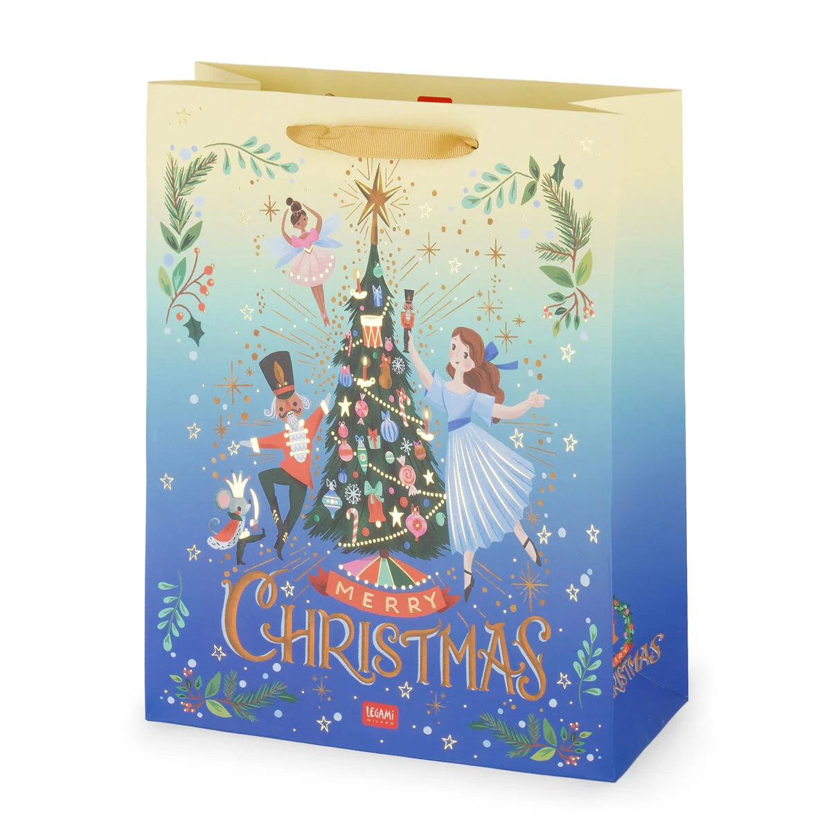 Weihnachtsgeschenktüte Weihnachtsbaum -  Mittel - Legami