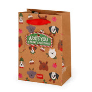 Weihnachtsgeschenktüte Hunde-Motiv - Klein - Legami