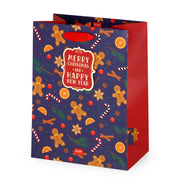 Weihnachtsgeschenktüte Lebkuchenmann -  Groß - Legami