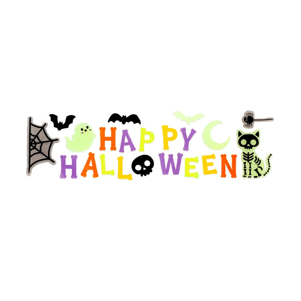 Set mit Gel-Fensteraufklebern - Windo-Glow Halloween