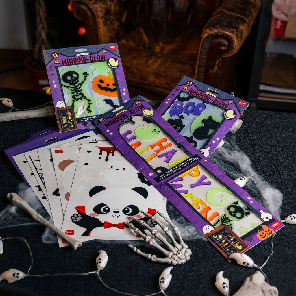 Set mit Gel-Fensteraufklebern - Windo-Glow Halloween