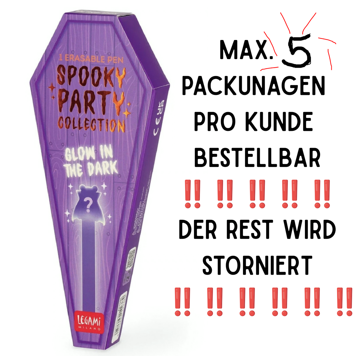 Halloween Radierbarer Gelstift "Spooky Party" - Erasable Pen Blind Box