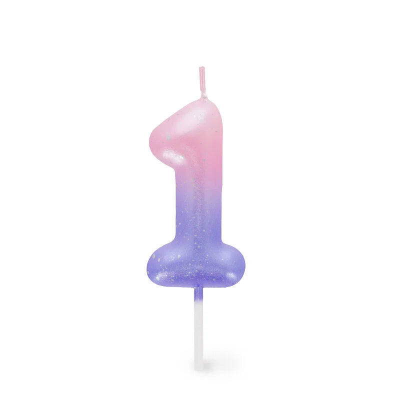 Geburtstagskerze Zahl 0-9 Rose Tortenkerze - Happy Birthday Candle Legami Kerze