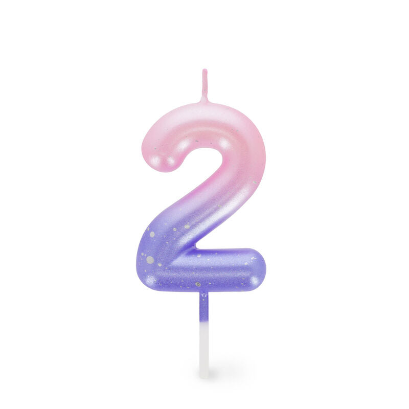 Geburtstagskerze Zahl 0-9 Rose Tortenkerze - Happy Birthday Candle Legami Kerze
