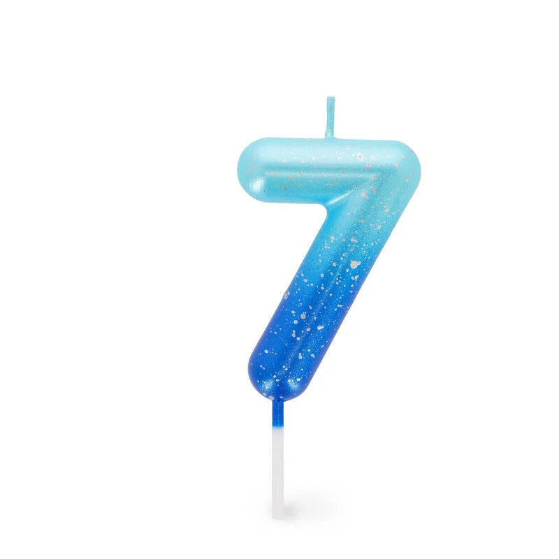 Geburtstagskerze Blau  Zahl 0-9 Tortenkerze - Happy Birthday Candle Legami Kerze