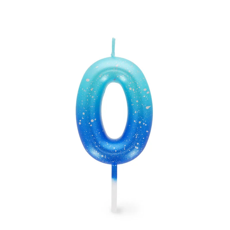 Geburtstagskerze Blau  Zahl 0-9 Tortenkerze - Happy Birthday Candle Legami Kerze