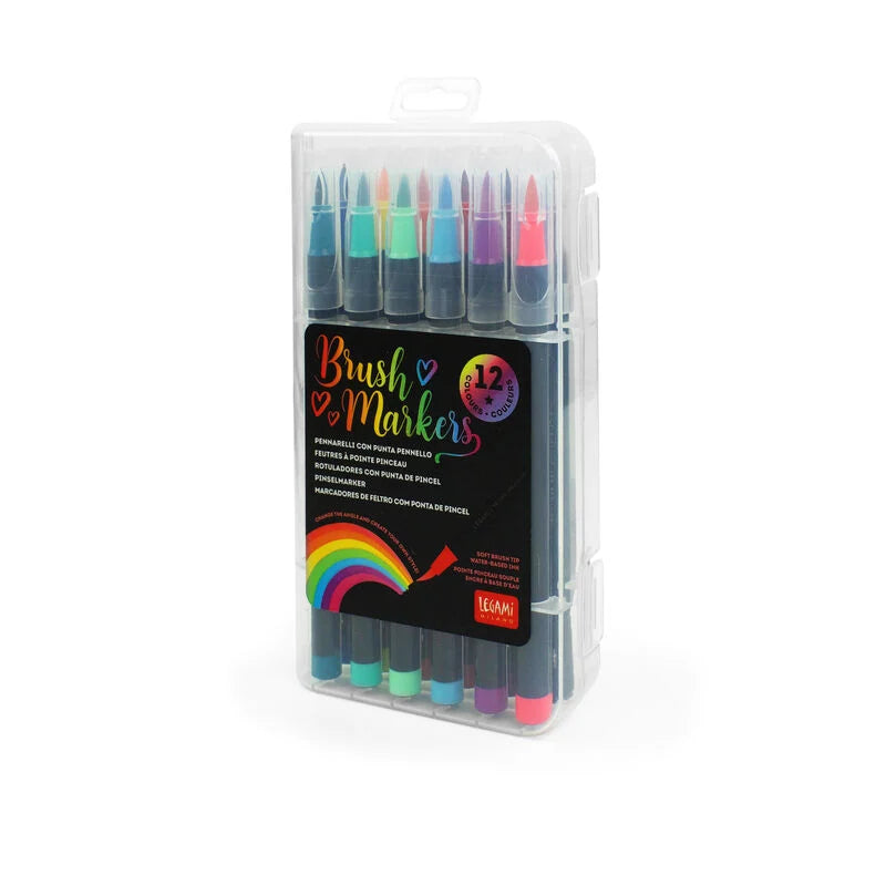 Set mit 12 Pinselstiften Bright Colours - Brush Markers legami