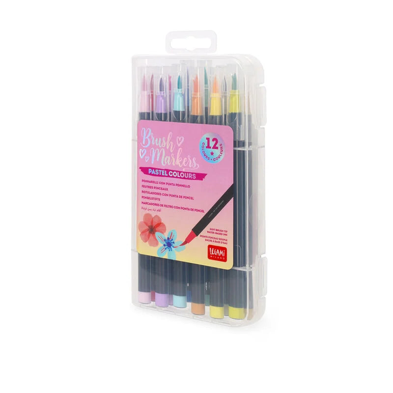 Set mit 12 Pinselstiften Pastel Colours - Brush Markers Legami