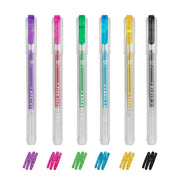 6er-Set aus glitzernden Mini-Gelstiften - Shine Like a Diamond