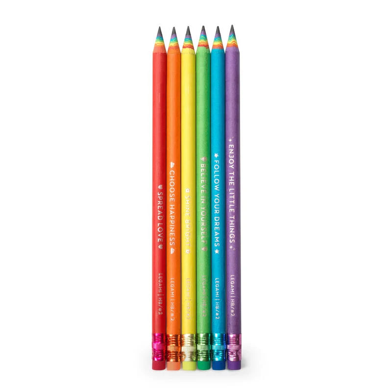Set mit 6 HB-Bleistiften aus Recycling-Papier