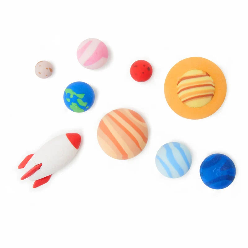 9 Radiergummis im Set - Solar System