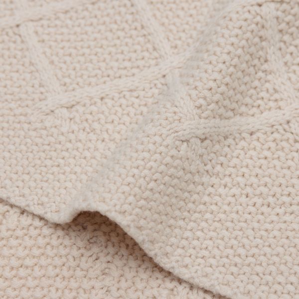 Check Knit Babydecke - 75 x 100 cm - von Jollein
