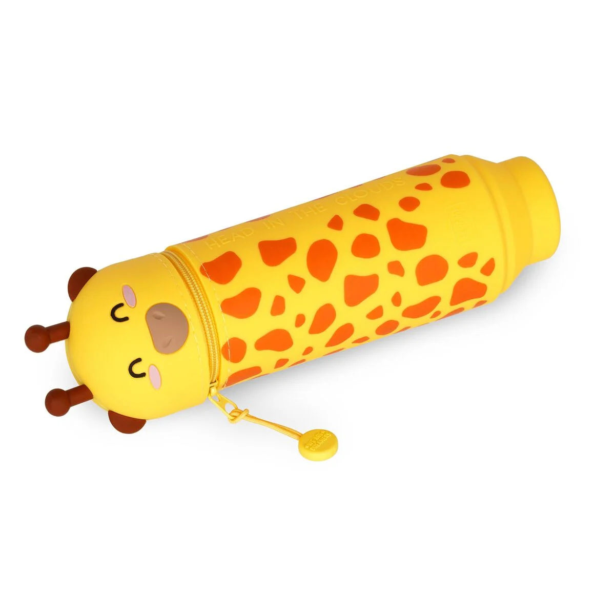 2-in-1-Federmäppchen aus Silikon - Kawaii - Giraffe