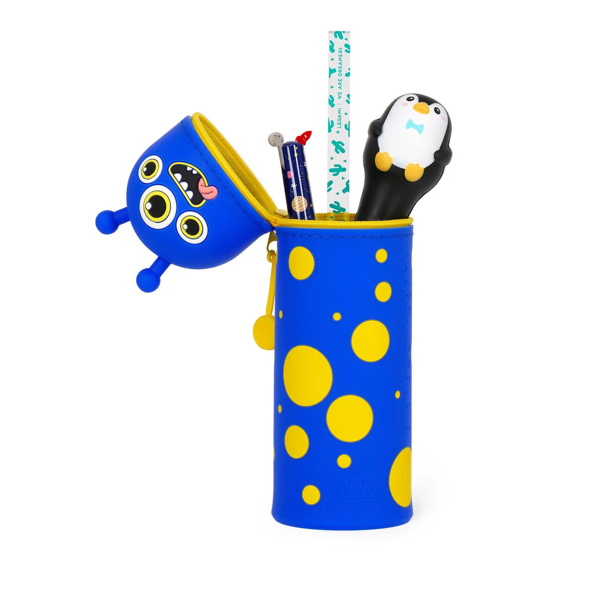 Monster - 2-in-1-Federmäppchen aus Silikon - Kawaii - Legami