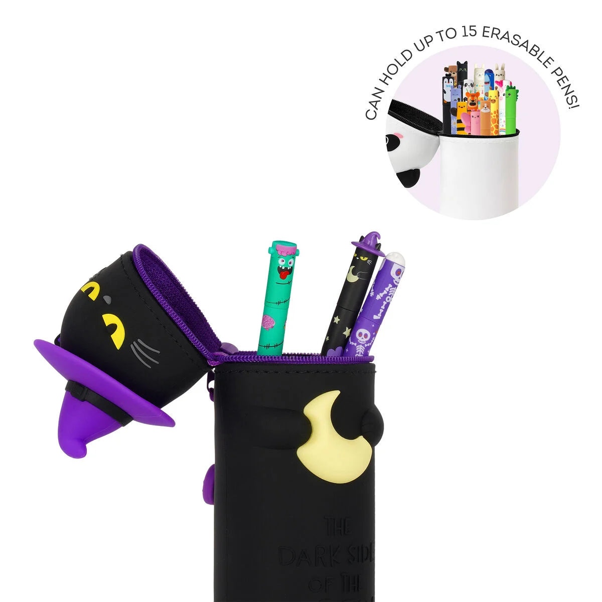 2-in-1-Federmäppchen aus weichem Silikon - Halloween - Kawaii Legami