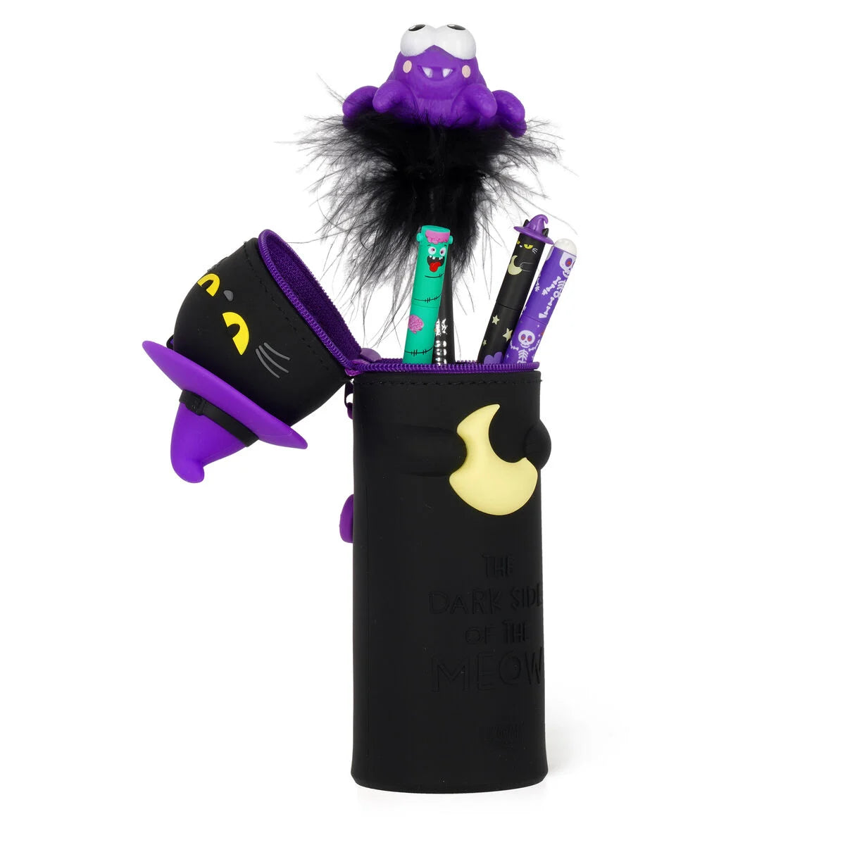 2-in-1-Federmäppchen aus weichem Silikon - Halloween - Kawaii Legami