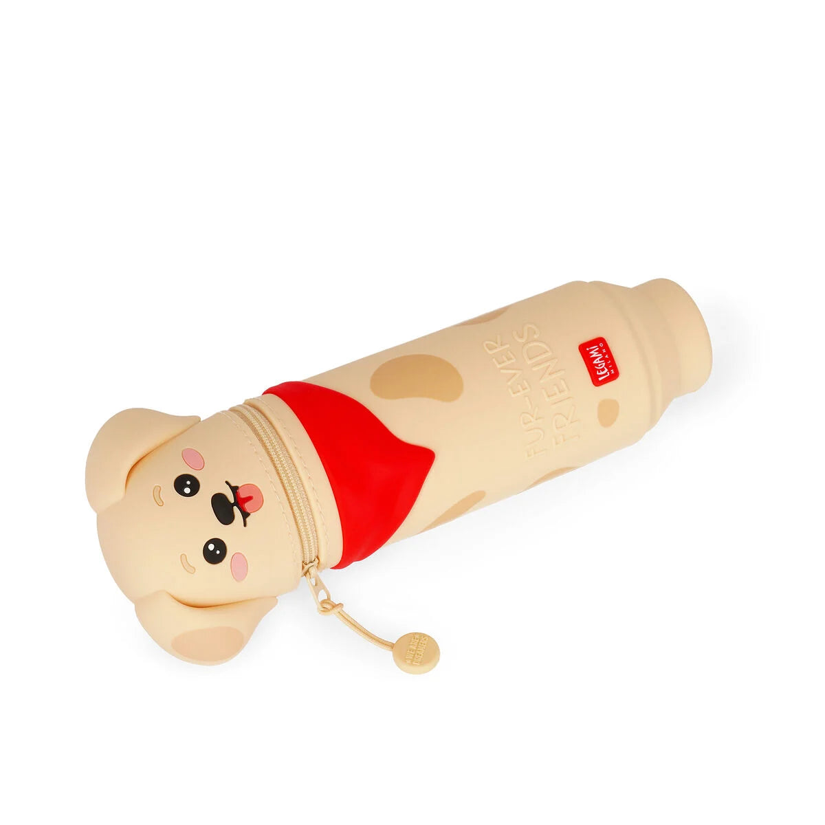 2-in-1-Federmäppchen aus weichem Silikon - Kawaii - Golden