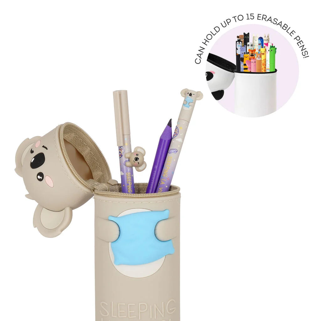 2-in-1-Federmäppchen aus Silikon Koala „Sleeping la Vida Loca“ - Kawaii Legami